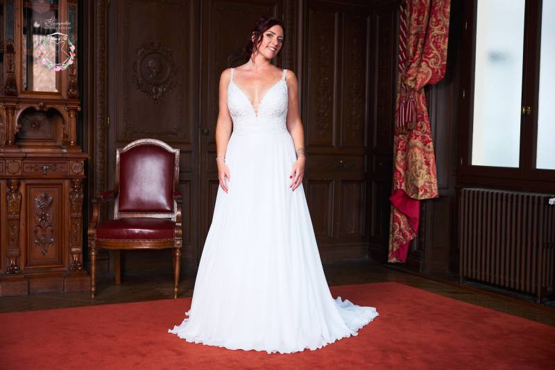 Robe de Mariée Clara - Céline d'Al à Bolbec