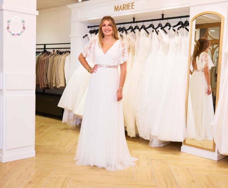 Robe de Mariée Jasmin - Boutique Céline d'Al à Bolbec