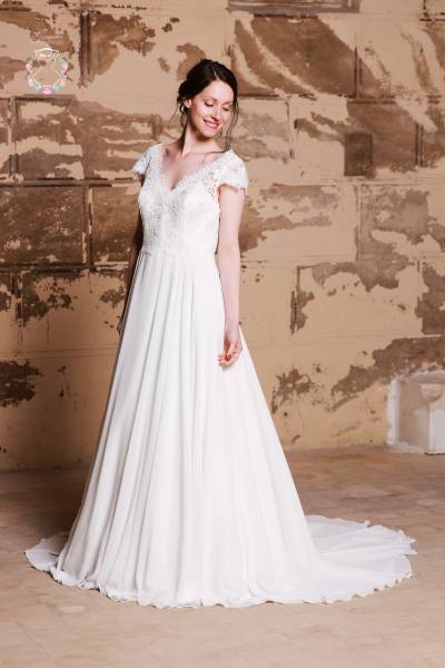 Robe de Mariée Paula - Boutique Céline d'Al à Bolbec 76210